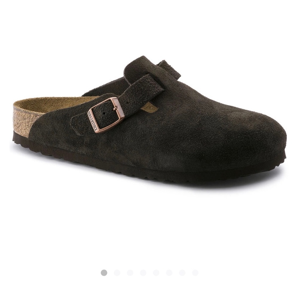 Birkenstock- Boston- suede leather- dark brown